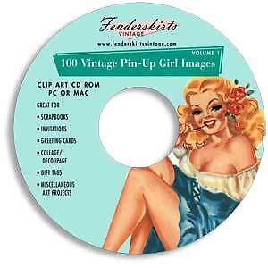 Vintage   on Vintage Pinup Pin Up Girl Images Clipart Clip Art Cd   Ebay