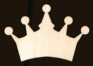 Wooden Crown Cutouts