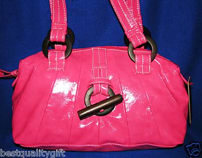 Marc Ecko  Shoes on Red By Marc Ecko Pink Pleated Pleasure Glazed Satchel   Ebay