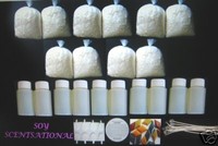 HUGE SOY CANDLE MAKING KIT WICKS WAX  ~ FRAGRANCE ~ DYE