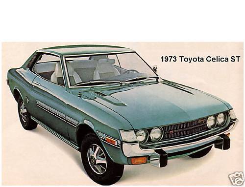 1973 toyota celica st auto refrigerator magnet