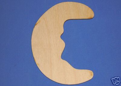 Crescent Moon Unfinished Flat Wood Shapes 2CM1033C