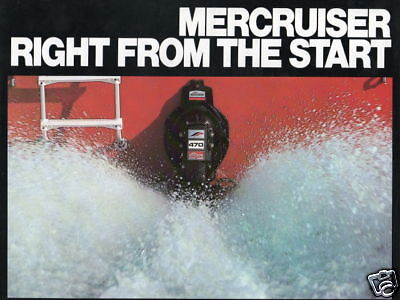 1977 MERCRUISER STERN DRIVES INBOARDS SALES BROCHURE  