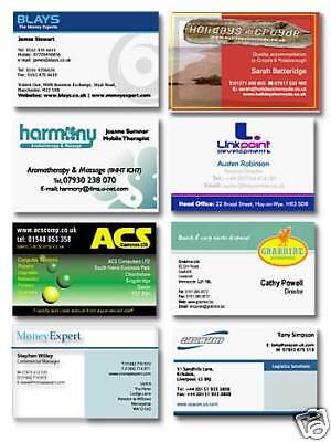 1000 Full Color UV Gloss Business Cards on 14pt Stock  