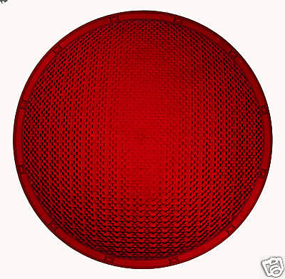 Eagle Signal Red Plastic 12 Inch Lens Cleaned Polished  