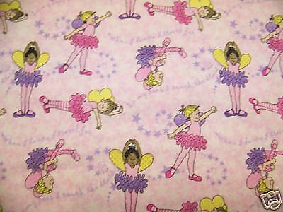  Ballerinas FLANNEL Fabric Patty Reed Fabric Pink 3.86 Yd L x 45 W