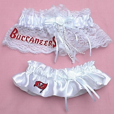 Wedding Garter Set Garters   Tampa Bay Buccaneers Theme  