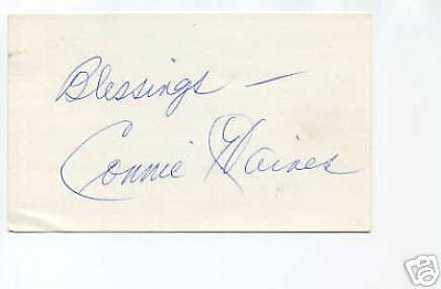 Connie Haines Jazz Big Band Singer Signed Autograph  