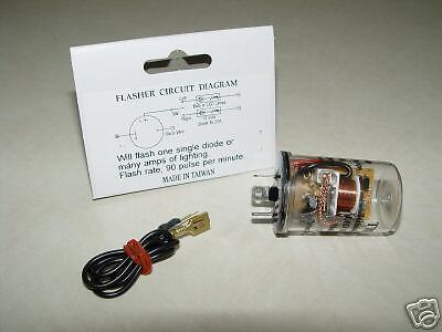 LED bulb turn signal hazard flasher relay load resistor  