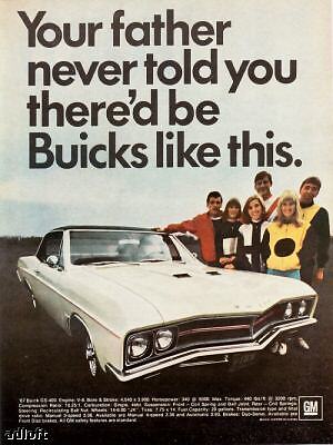 67 Buick GS400 GS 400 Father Never Told You print ad  