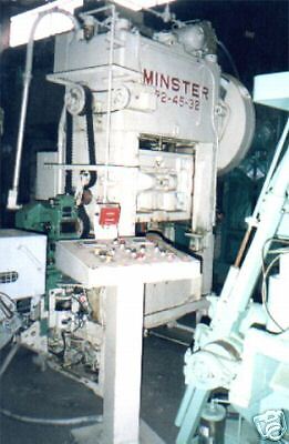 45 Ton MINSTER #P2 45 32 High Speed Punch Press,1960  