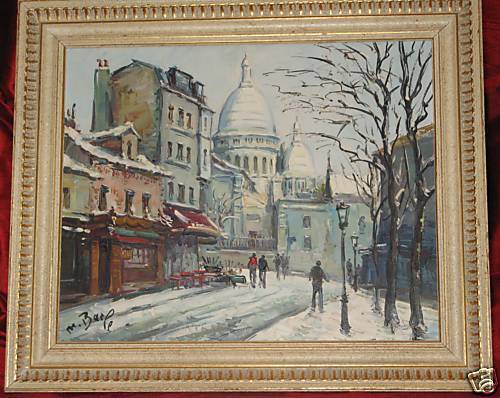 Original Maurice Barle Oil on Canvas Painting