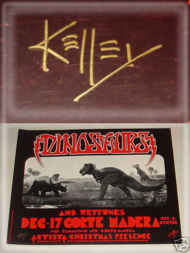 ALTON KELLEY  Hand Signed DINOSAURS POSTER 12 17 1982  