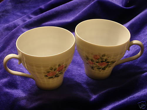 HUTSCHENREUTHER China ROSITA White PINK ROSE German CUP  