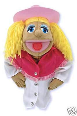COUNTRY SINGER~COW GIRL HAND PUPPET~Melissa & and Doug 000772025577 