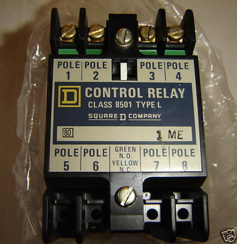 Square D 8501L040 Magnetic Relay Type Lo 40 Class 8501