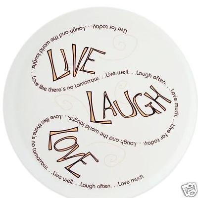 PLATE LIVE, LAUGH, LOVE Life circle plate by Carson  