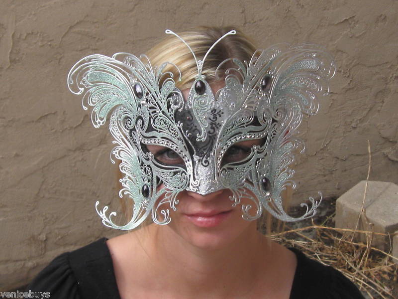 VENETIAN ITALIAN MASK/SWAROVSKI CRYSTALS  PARTY MASKS  