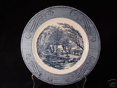 Royal Currier & Ives The Old Grist Mill China Plate  