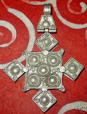 RARE Antique Ethiopian Coptic Christian Cross Pendant  