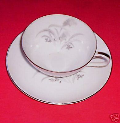 Wentworth China Silver Wheat pattern   Cup & Saucer  