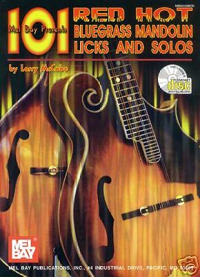 101 RED HOT BLUEGRASS MANDOLIN LICKS & SOLOS BOOK + CD  