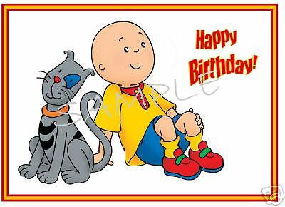 Edible Cake Image   Caillou and Gilbert Birthday  Rec  