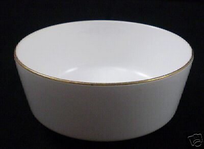 CORNING CORELLE CENTURA Gravy BOWL WHITE gold trim  