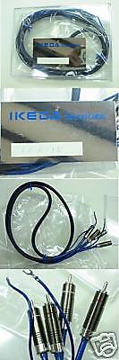 Ikeda ICR 15 RCA to RCA tonearm cable in 1.2M, Japan  