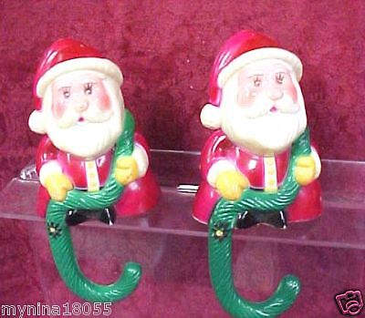 Plastic Sun Hill Santa Shelf Sitters Stoking Holders  