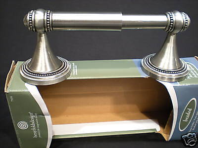 NEW BETSY FIELD SATIN PEWTER TOILET TISSUE PAPER HOLDER  