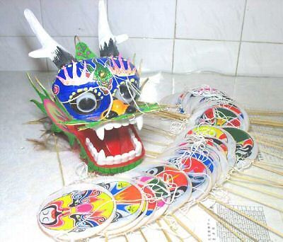 CLASSIC CHINESE HUGE DRAGON KITE 25feet  BULE HEAD  