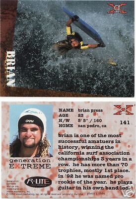 100) 94 GENERATION EXTREME BRIAN PRESS BODYBOARD CARDS  