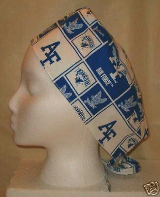 SURGICAL SCRUB HAT CAP MADE W AIR FORCE ACADEMY FABRIC  