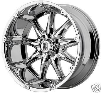 XD 779 BADLANDS 22X9.5 CHROME WHEELS RIMS 5 6 8 LUG NEW  