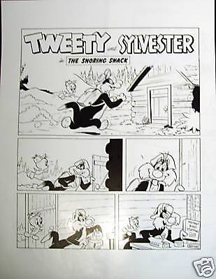 TWEETY and SYLVESTER 7 page Art Proofs Complete Story  