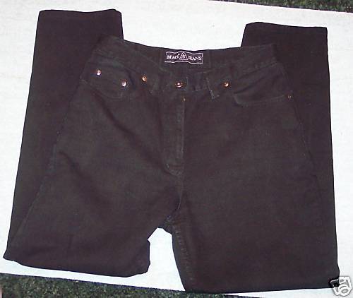 WOMENS SZ 8 PETITE BLACK JEANS BY BEMS JEANS  