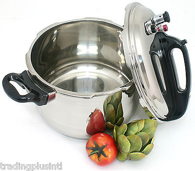 Stainless Steel Pressure Cooker Triple Safety Feature  