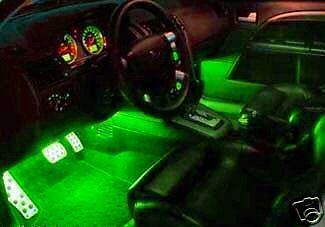 GREEN LED INTERIOR LIGHTS DODGE NEON SE ACR, SXT, SRT 4  