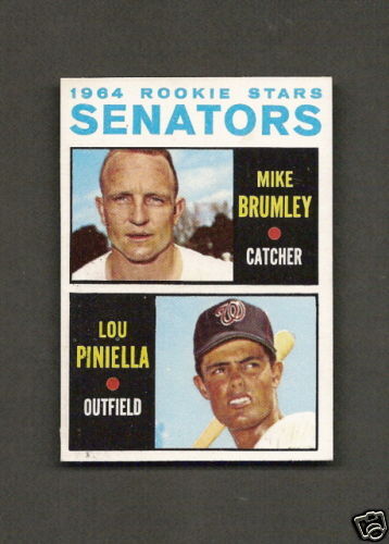 1964 Topps 167 Lou Piniella Mike Brumley RC NRMT