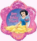 Disney Princess SNOW WHITE Flower Shaped 18 Mylar Foil Birthday Party 