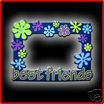 Best Friend Purple Picture Frame Soft PVC(multicolored)  