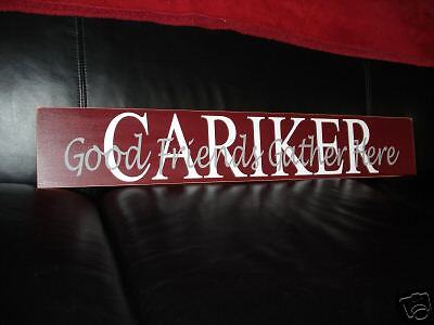 CUSTOM PERSONALIZED FAMILY NAME OUTDOOR PATIO WOOD SIGN  