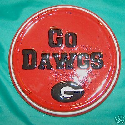 UNIVERSITY OF GEOGIA BULLDOGS MINI CERAMIC PLAQUE  