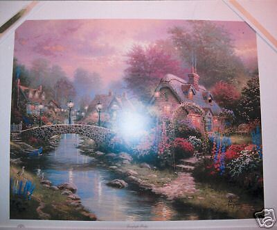 Thomas Kinkade Lamplight Bridge Limited Edition Print  