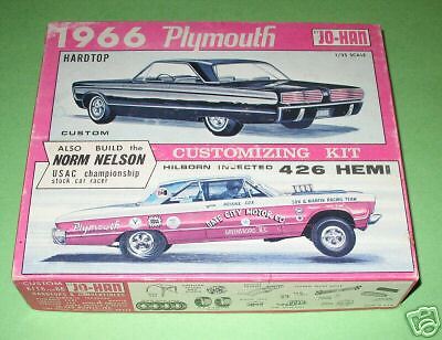 Jo han 1966 Plymouth Hardtop Box Only Sox + Martin Hemi  