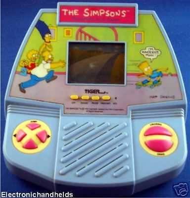 TIGER ELECTRONIC THE SIMPSONS HANDHELD TABLETOP GAME  