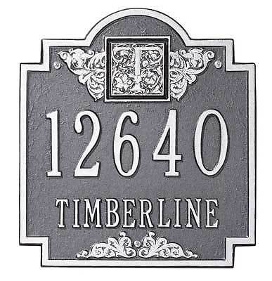 Whitehall PERSONALIZED HOUSE ADDRESS PLAQUE Monogram *  