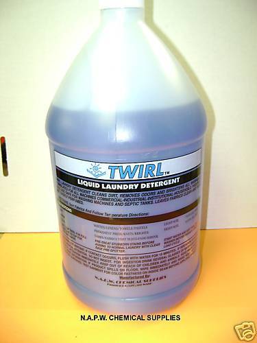 TWIRL LIQUID LAUNDRY DETERGENT CONCENTRATE 4 GAL.  