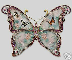 Natures elegance butterfly shape bradford plate 63580  